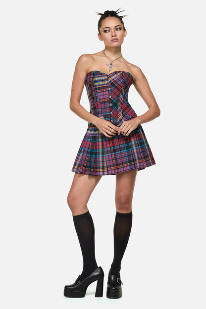 Black Friday - Nightminds Tartan Corset - multi