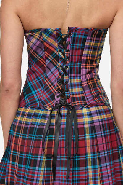 Black Friday - Nightminds Tartan Corset - multi