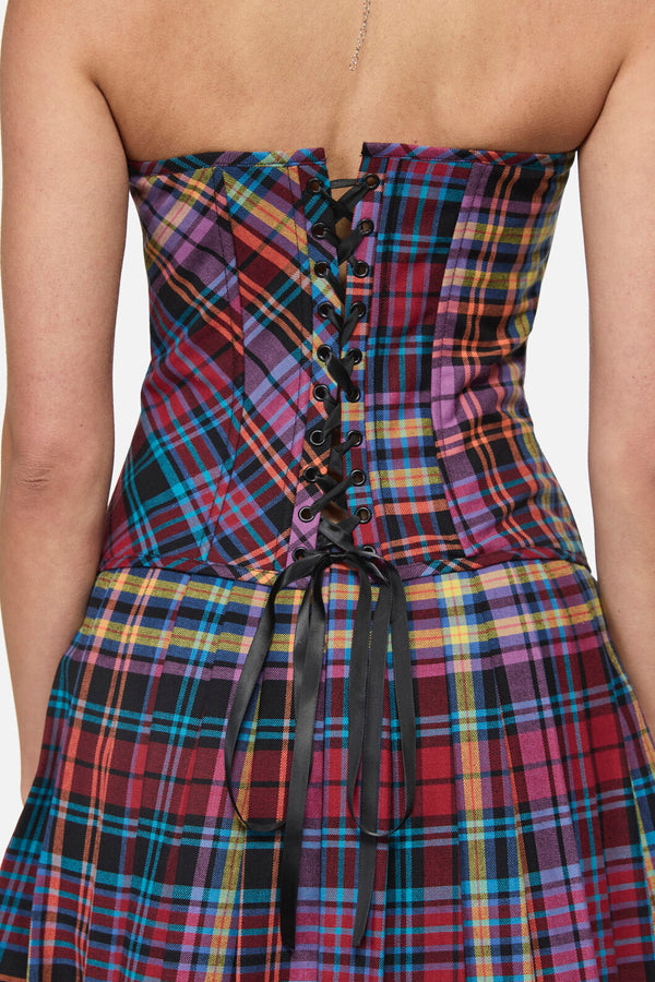 Black Friday - Nightminds Tartan Corset - multi