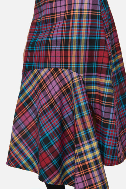 Black Friday - Nightminds Tartan Midi Skirt - multi
