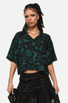 Black Friday - Spellbook Goth Print Blouse - black
