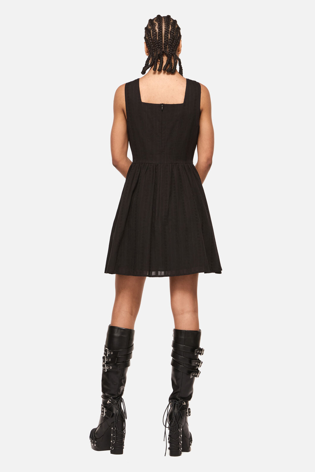 Black Friday - Spellbook Embroidered Pinafore - black