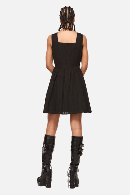 Black Friday - Spellbook Embroidered Pinafore - black