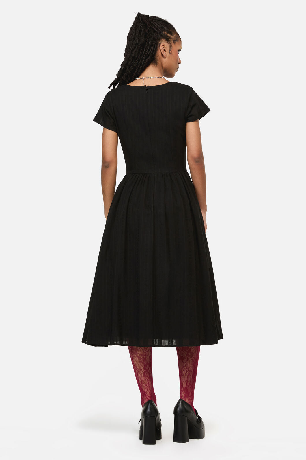Black Friday - Witches Drop Waist Midi Dress - black