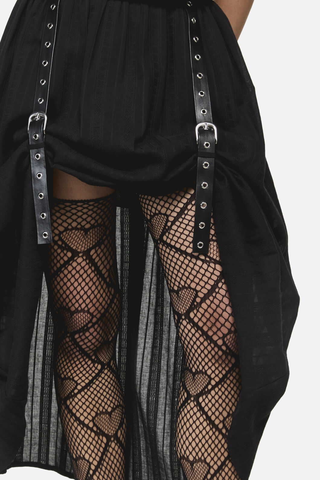 Black Friday - Witches Garden Goth Midi Skirt - black