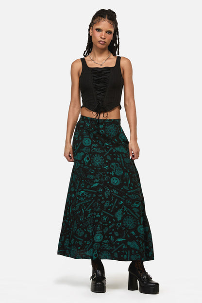 Black Friday - Witches Front Lace Corset - black