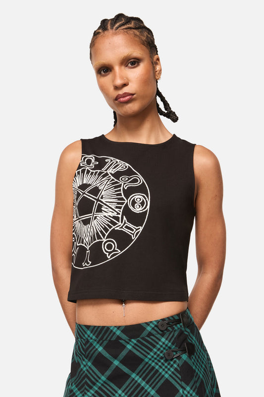 Black Friday - Conjuring Goth Print Tank Top - black