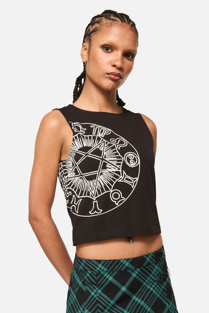 Black Friday - Conjuring Goth Print Tank Top - black