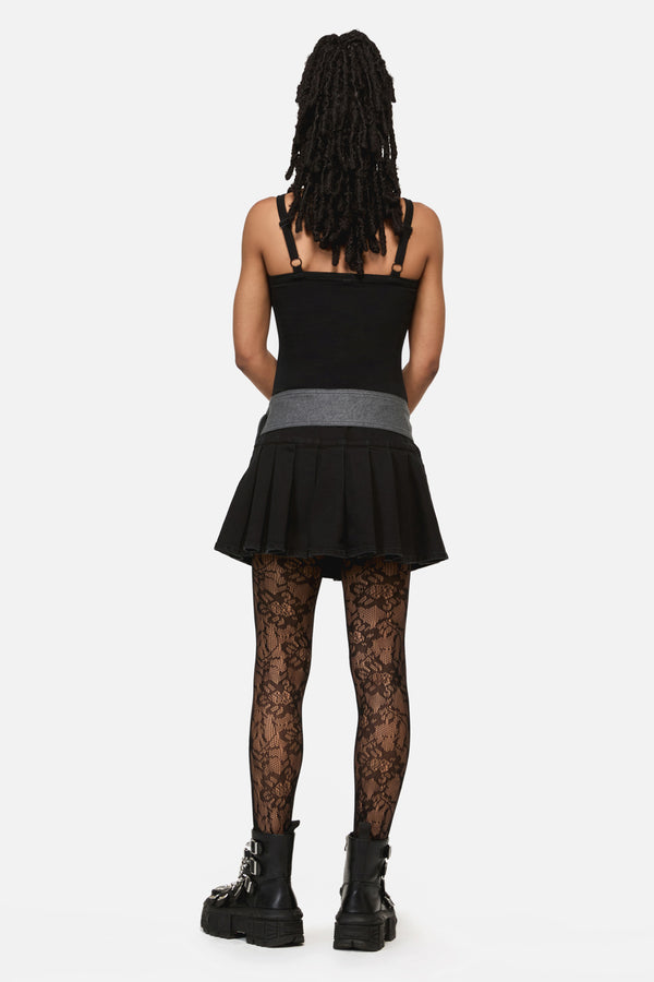 Black Friday - Vixi Cyber Tech Belt Skort - black-grey