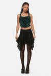 Black Friday - Witches Lacing Hanky Skirt - black