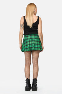 Black Friday - Wired Tartan Skort - green-black