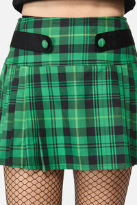 Black Friday - Wired Tartan Skort - green-black