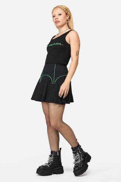 Black Friday - Wired Contrast Skort - black