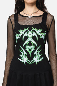 Black Friday - Hazardous Print Dress - black