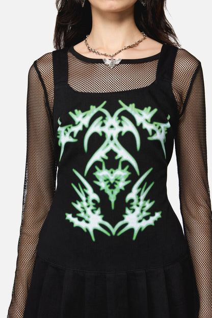 Black Friday - Hazardous Print Dress - black