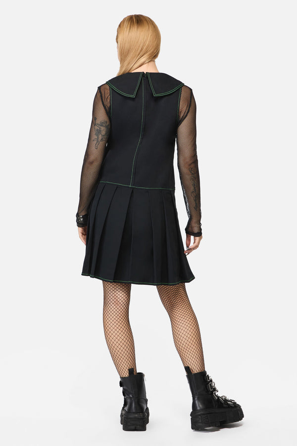 Black Friday - Wired Collar Sleeveless Dress - black
