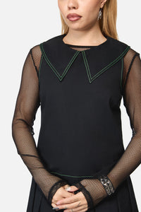 Black Friday - Wired Collar Sleeveless Dress - black