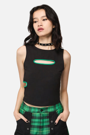 Black Friday - Wired Cut Out Tank - black