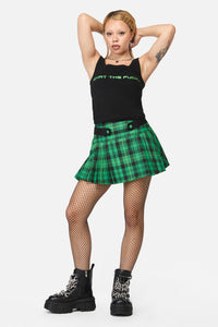 Dangerfield - Wtf Ribbed Tank - black