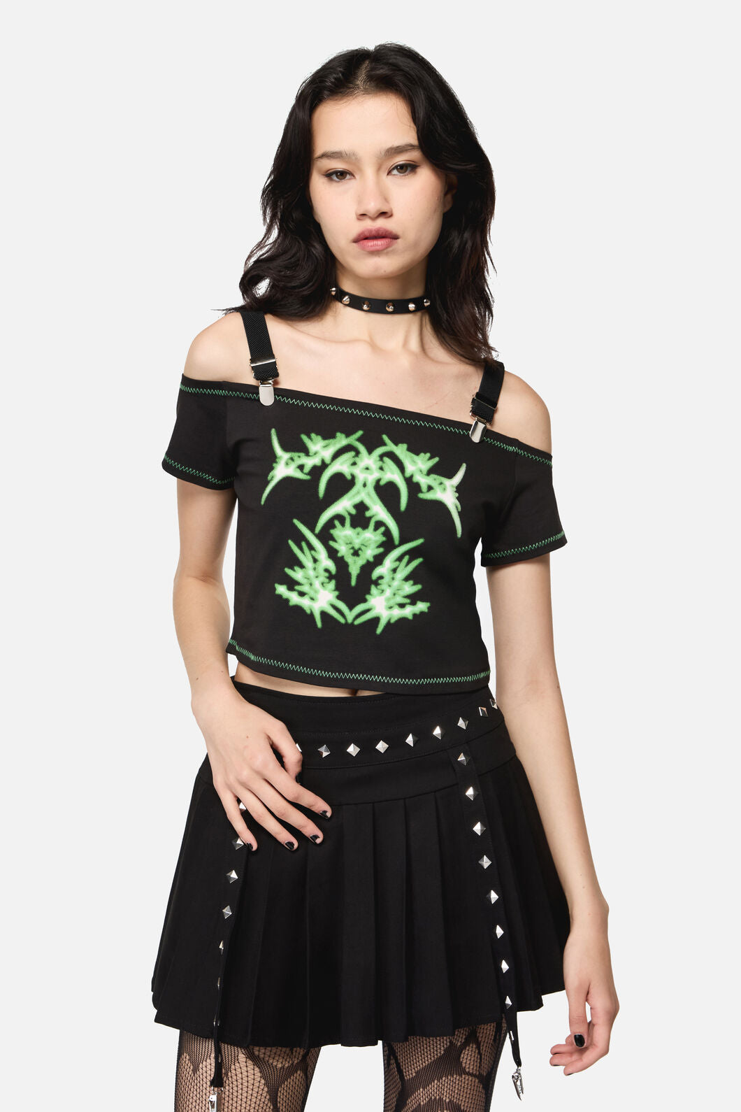 Black Friday - Hazardous Grunge Top - black