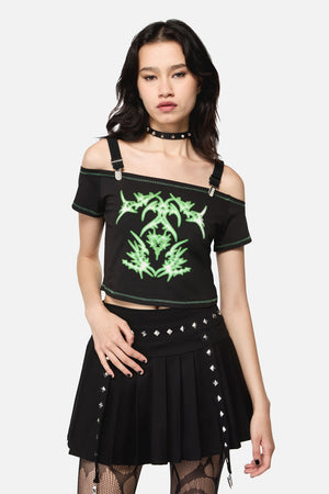 Black Friday - Hazardous Grunge Top - black