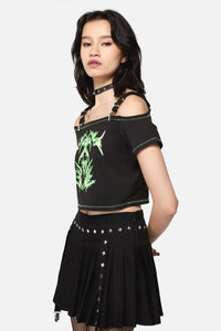 Black Friday - Hazardous Grunge Top - black