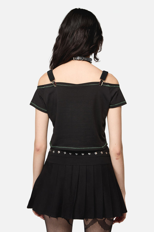 Black Friday - Hazardous Grunge Top - black