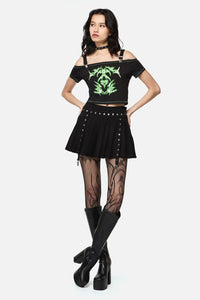 Black Friday - Hazardous Grunge Top - black