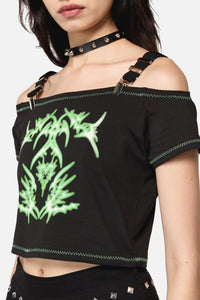 Black Friday - Hazardous Grunge Top - black