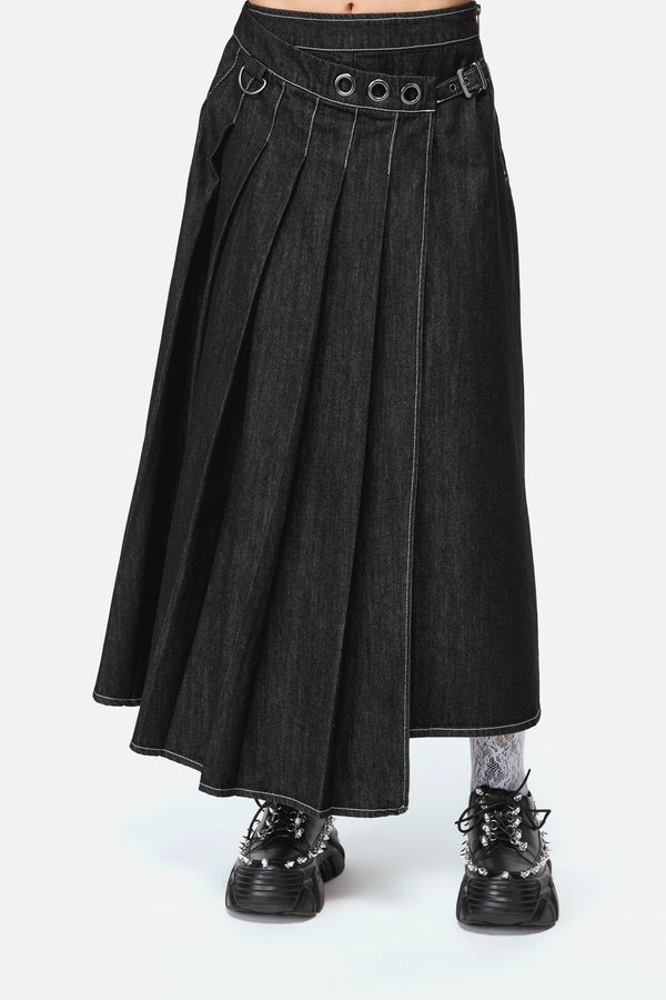 Black Friday - Rodent Grunge Maxi Skirt - black