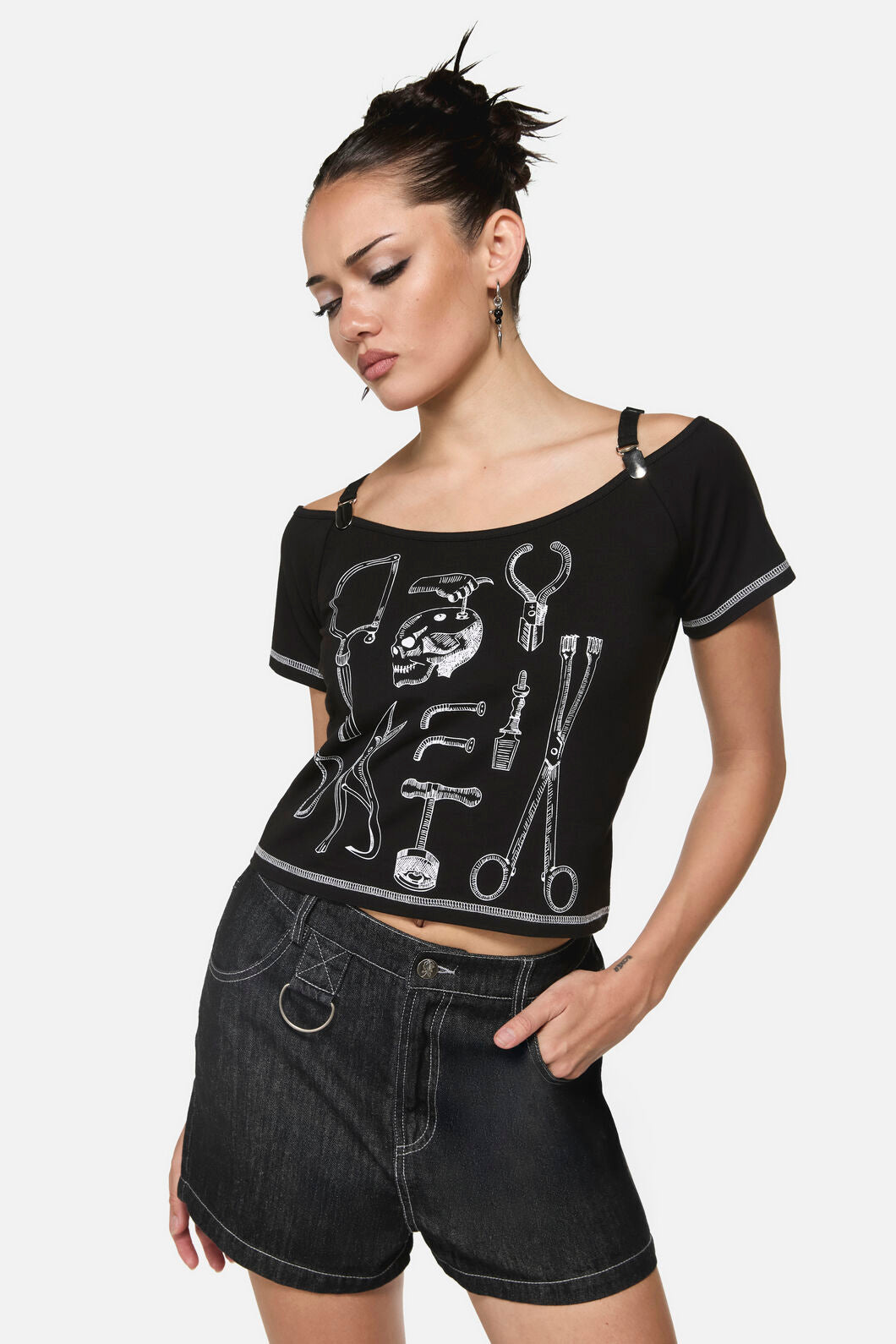 Black Friday - Tools Goth Raglan Tee - black