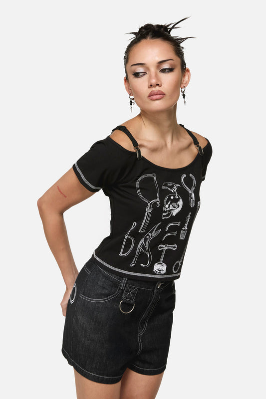 Black Friday - Tools Goth Raglan Tee - black