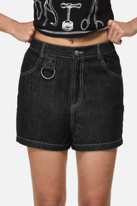 Black Friday - Snips Goth Print Short - black