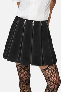 Black Friday - Barbaric Goth Zip Skort - black