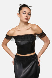 Black Friday - Esmeralda Formal Goth Top - black