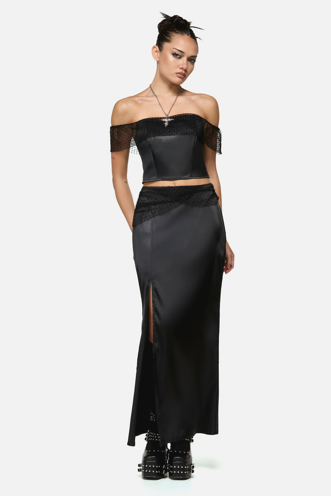 Black Friday - Esmeralda Formal Goth Top - black