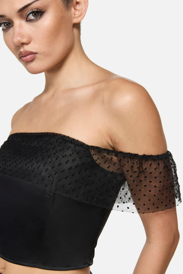 Black Friday - Esmeralda Formal Goth Top - black