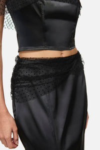 Black Friday - Esmeralda Formal Goth Midi Skirt - black