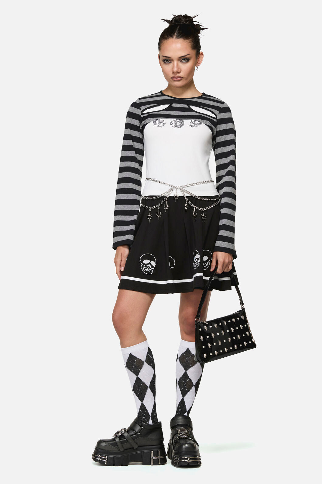 Black Friday - Numbskull Goth Print Tee - cream