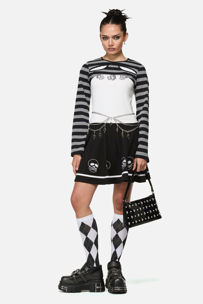 Black Friday - Numbskull Goth Print Tee - cream