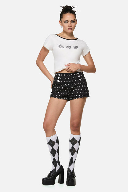 Black Friday - Cranium Goth Sailor Short - black