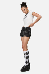 Black Friday - Cranium Goth Sailor Short - black