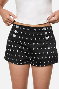 Black Friday - Cranium Goth Sailor Short - black