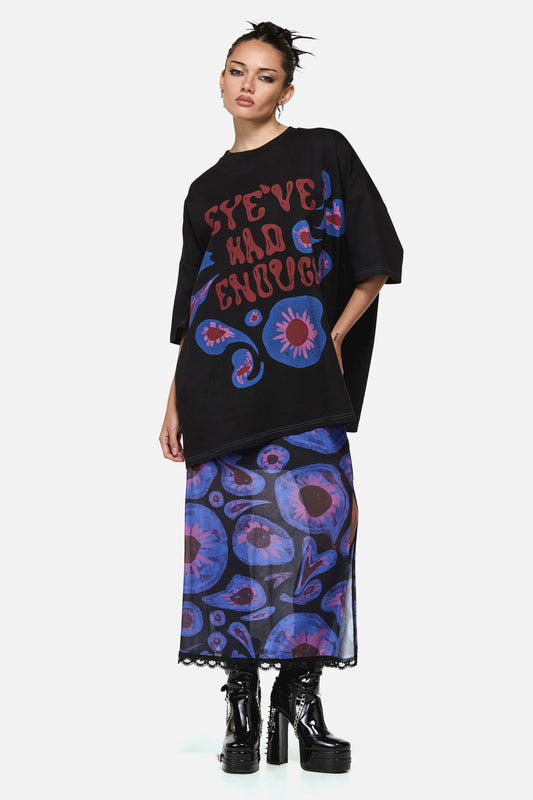 Black Friday - Eye'Ve Had Enough Oversize Tee - black