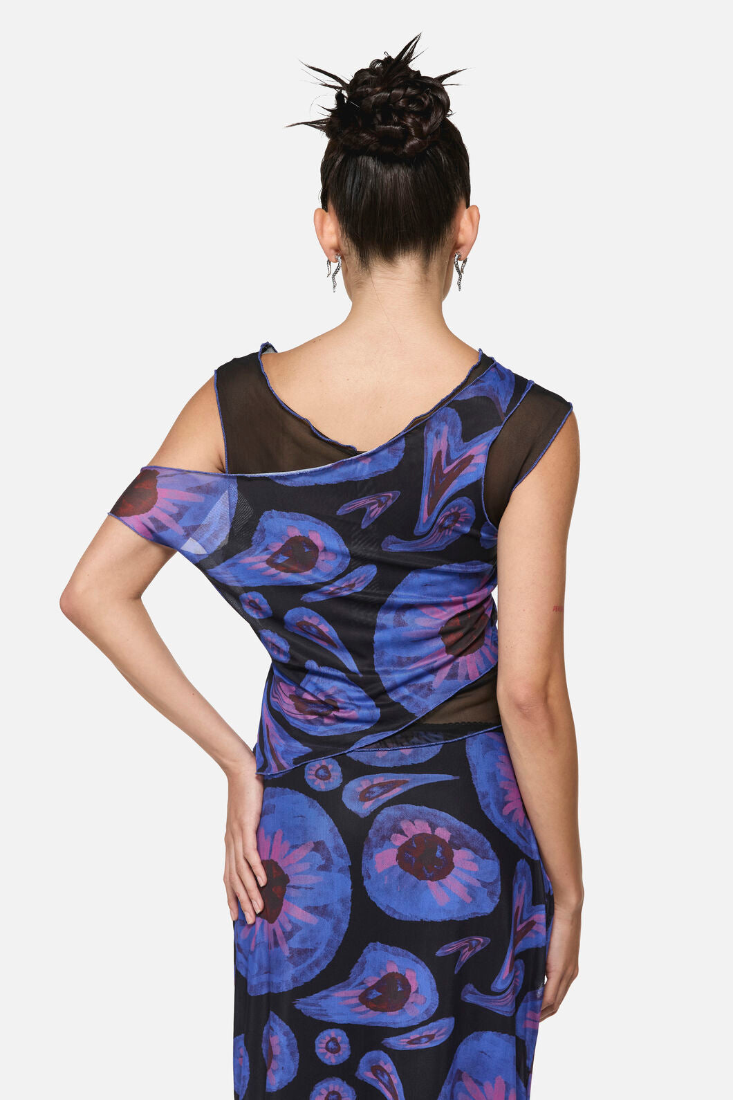 Black Friday - Unseen Geo Layer Mesh Top - multi