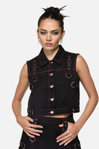 Black Friday - Curse Grunge Vest - black
