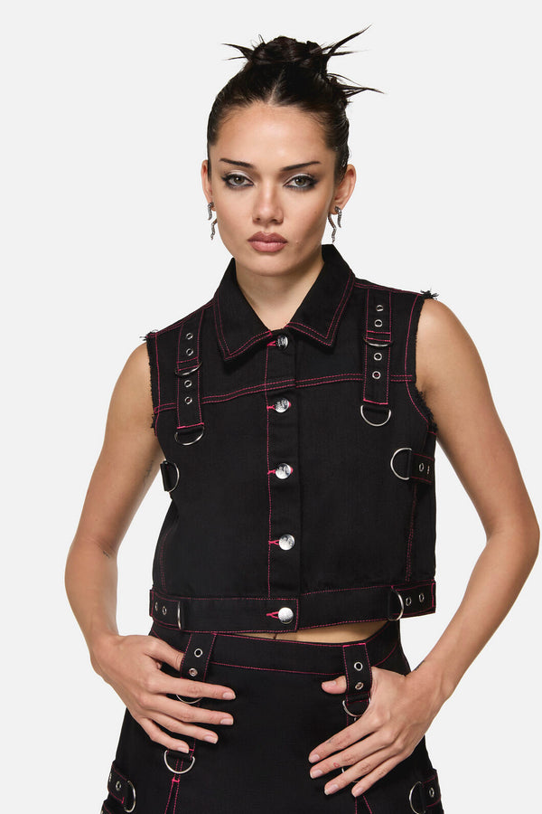 Black Friday - Curse Grunge Vest - black