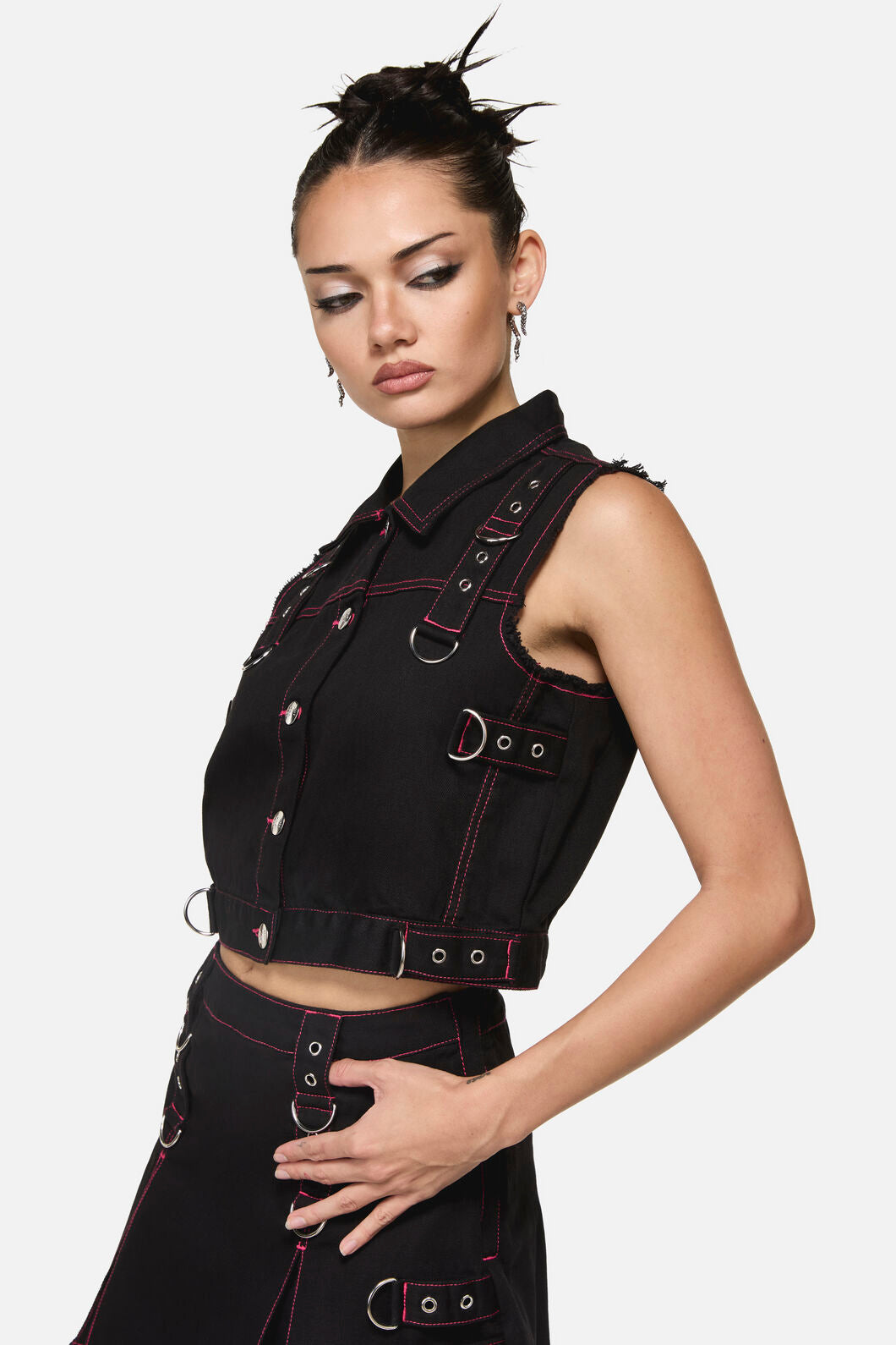 Black Friday - Curse Grunge Vest - black