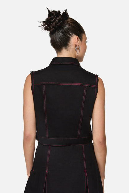 Black Friday - Curse Grunge Vest - black