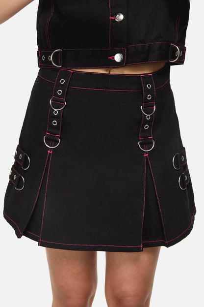Black Friday - Curse Grunge Skort - black